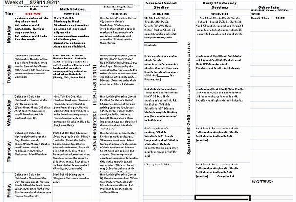 100 Day Plan Template Excel Awesome Lesson Plan Template the First Grade Parade