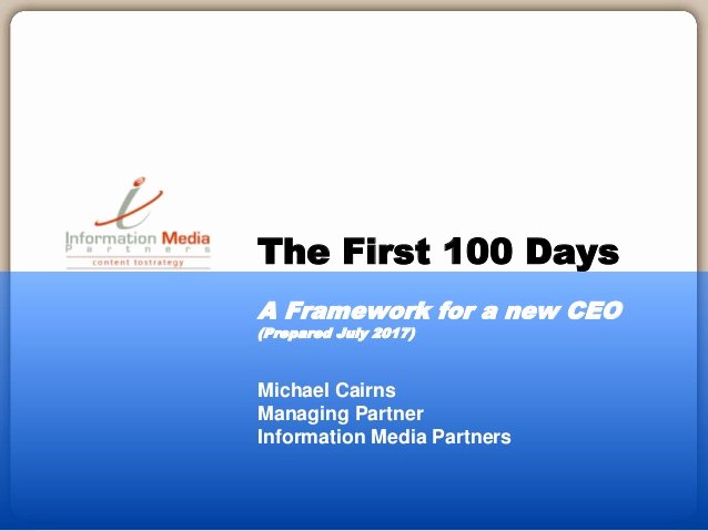 100 Day Plan Template Excel Awesome the First 100 Days A Planning Framework for the Ceo