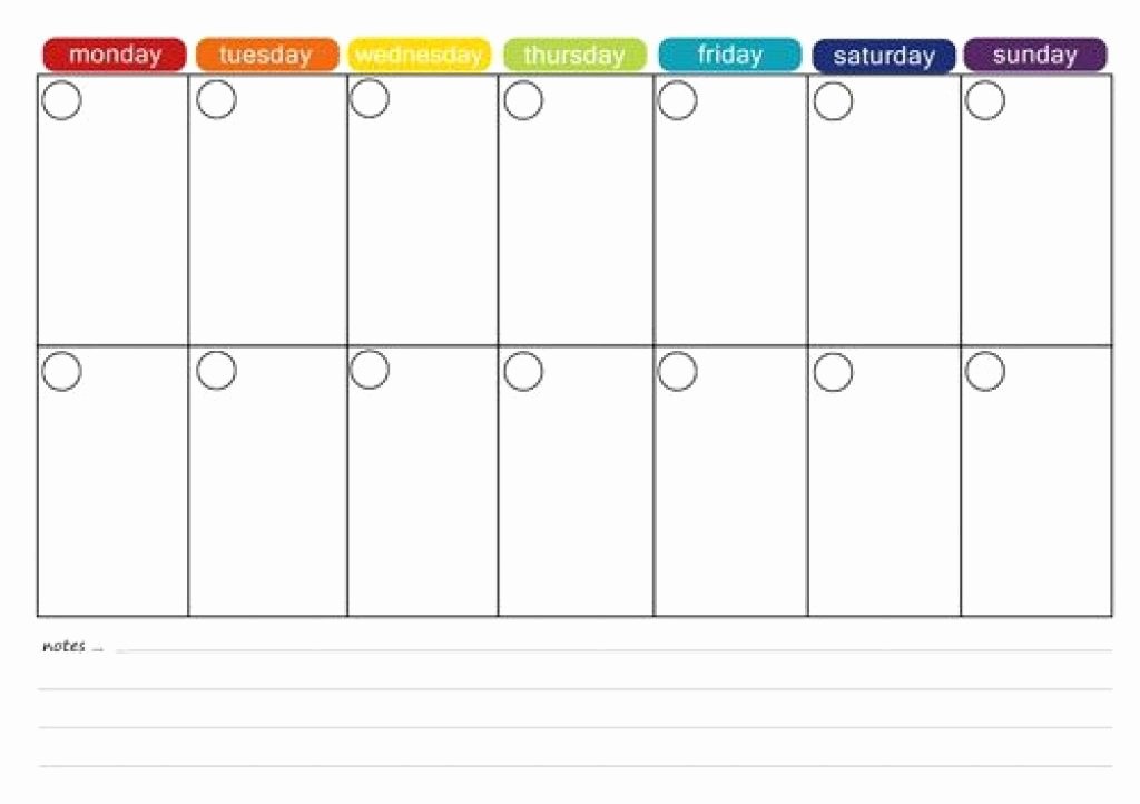 2 Week Schedule Template Beautiful Printable 2 Week Calendar Printable 2 Week Calendar Two