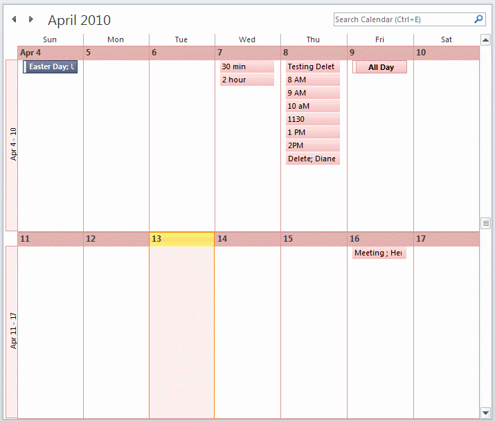 2 Week Schedule Template New View A Two Week Calendar