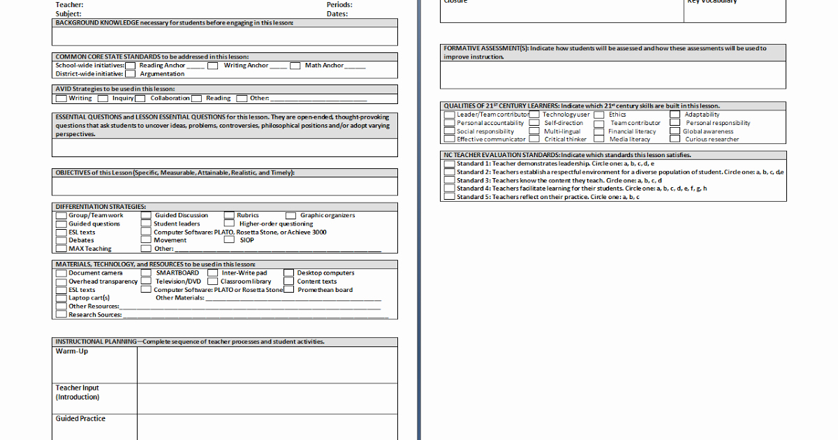 21st Century Lesson Plan Template New Tales Of A Teacher S Adventures the Ultimate Lesson Plan