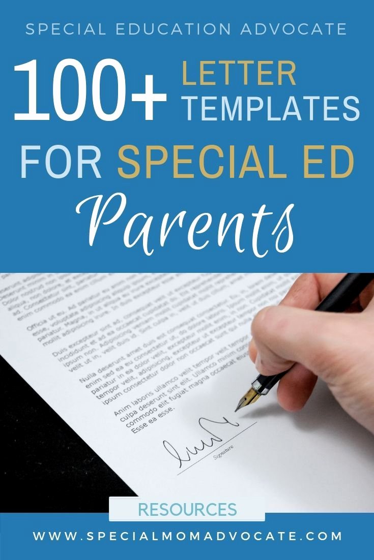 504 Plan Template Adhd Beautiful 100 Special Ed Letter Templates for Parents