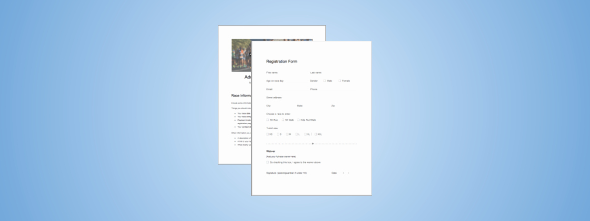 5k Race Registration form Template Awesome 5k Registration form Templates