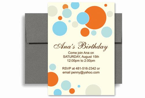 5x7 Invitation Template Word Beautiful Bright Colorful Kids Microsoft Word Birthday Invitation