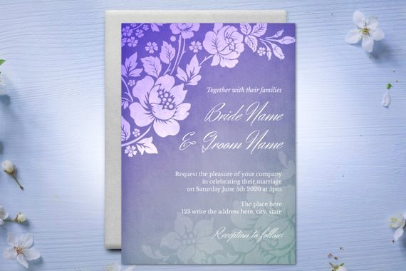 5x7 Invitation Template Word Beautiful Diy Printable 5x7 Wedding Invitation Template Roses