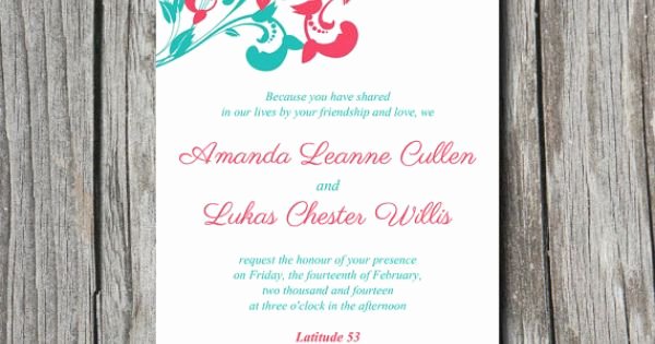 5x7 Invitation Template Word New Whimsical Vines Wedding Invitation Microsoft Word Template