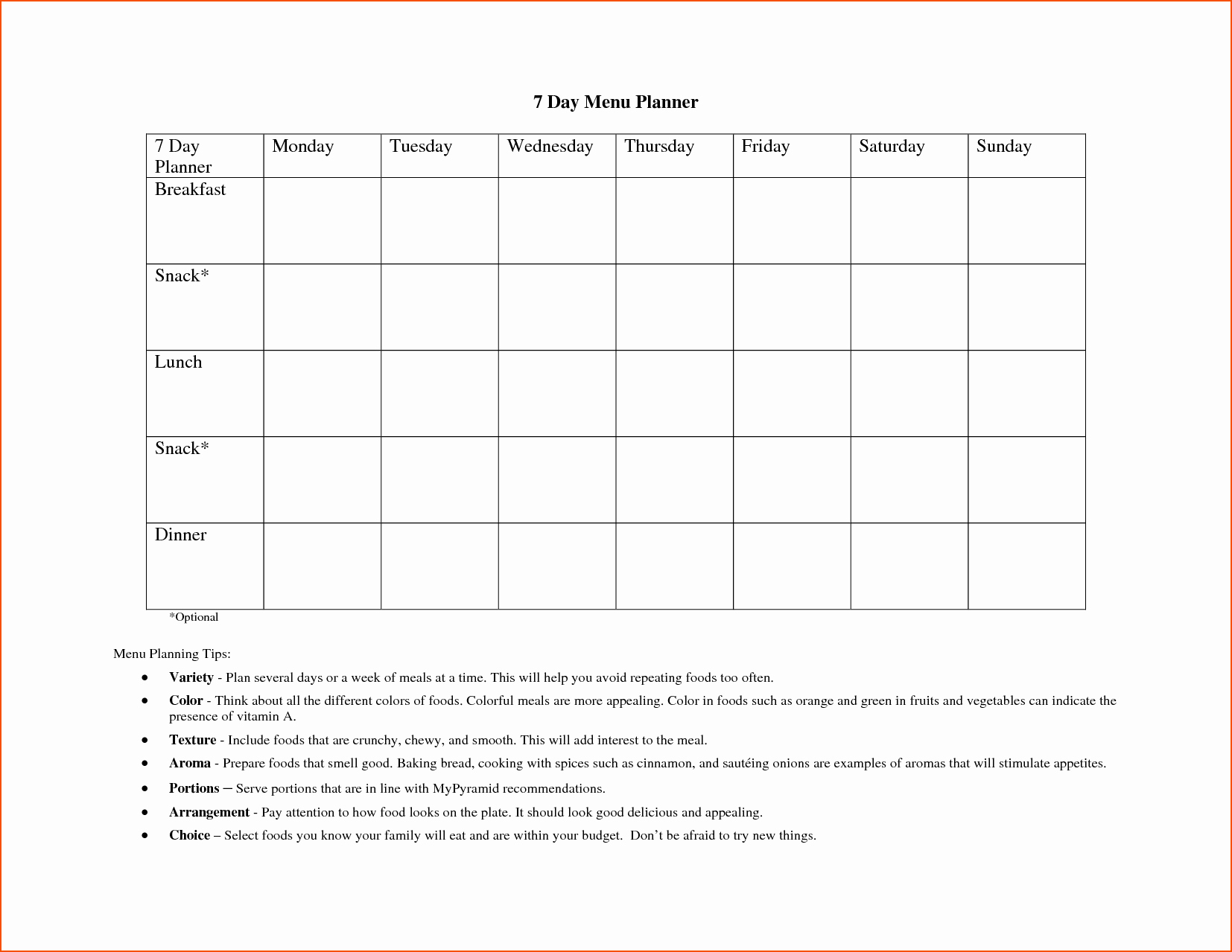 7 Day Planner Template Awesome 8 Day Planner Template Bookletemplate
