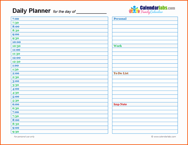 7 Day Planner Template Elegant 7 Day Planner Online Bookletemplate