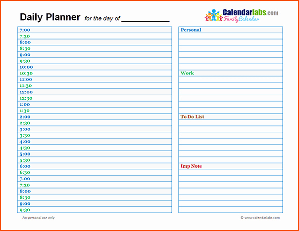 7 Day Planner Template Elegant 7 Day Planner Online Bookletemplate