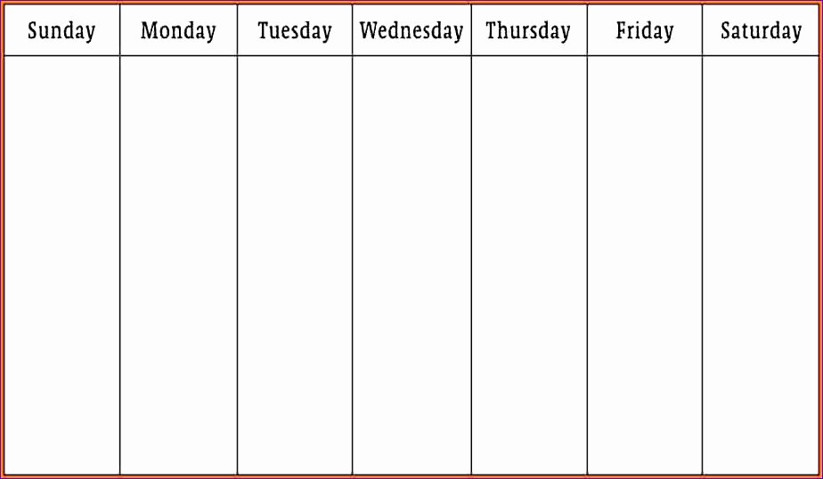 7 Day Week Schedule Template New 10 Gtd Excel Template Exceltemplates Exceltemplates