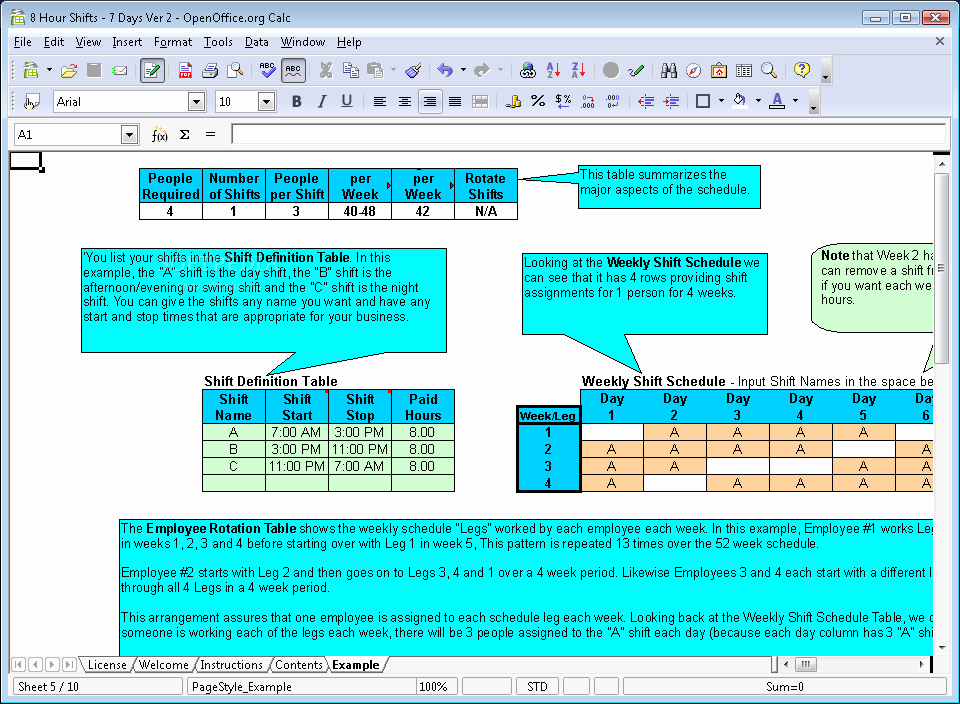 8 Hour Shift Schedule Template Fresh Download 8 Hour Rotating Shift Schedule Template Free