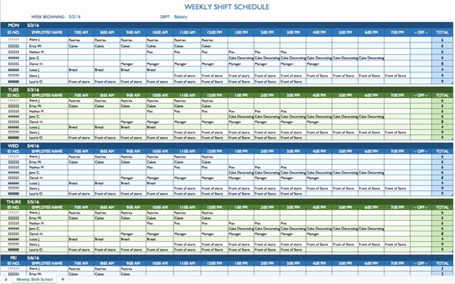 8 Hour Shift Schedule Template Lovely 8 Hour Shift Schedule Template