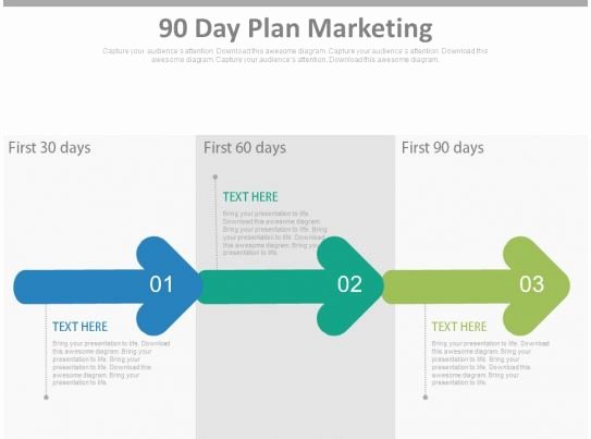 90 Day Marketing Plan Template Luxury 90 Day Plan Marketing Ppt Slides