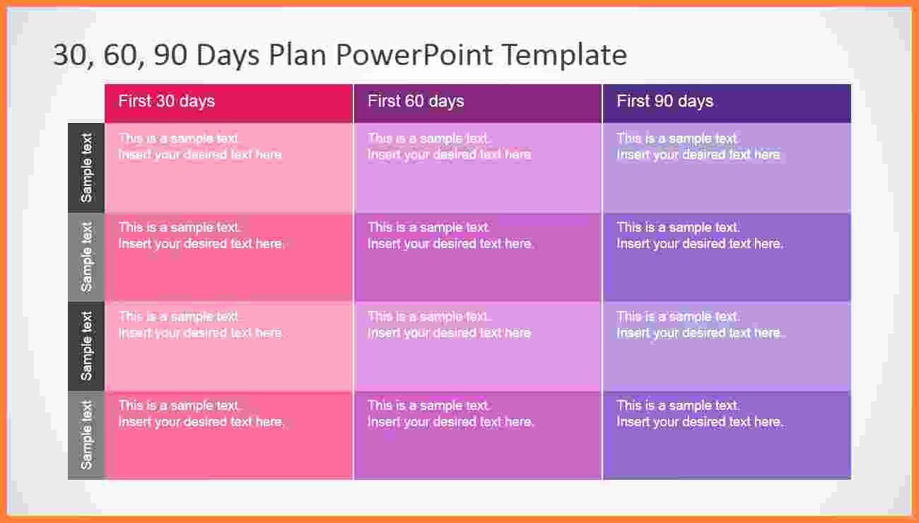 90 Day Planner Template Inspirational 3 90 Day Plan Template