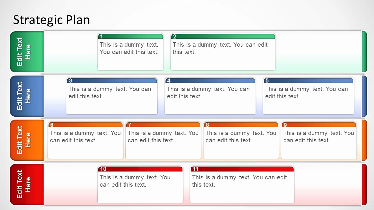 Account Plan Template Ppt Awesome Basic Strategic Plan Template for Powerpoint Slidemodel