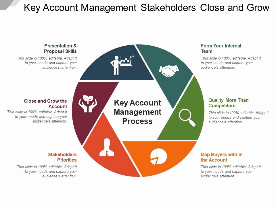 Account Plan Template Ppt Awesome Key Account Management Stakeholders Close and Grow