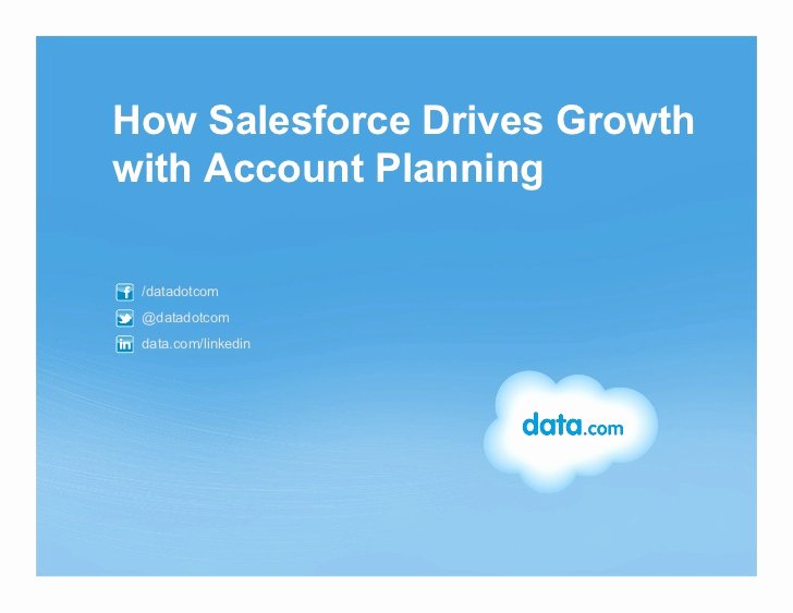 Account Plan Template Ppt Unique How Salesforce Drives Growth with Account Planning