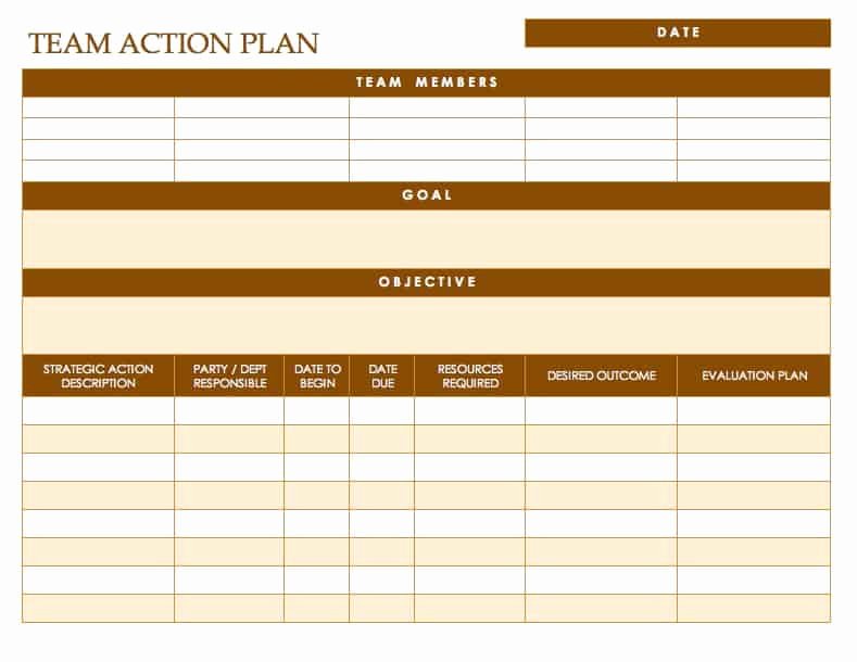 Action Plan Template Excel Unique Free Action Plan Templates Smartsheet