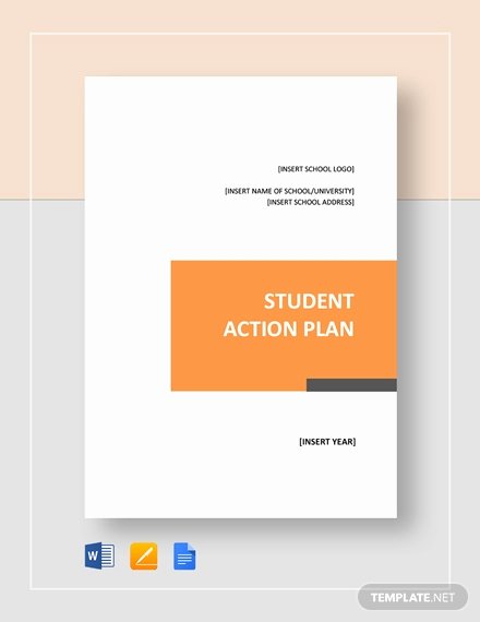 Action Plan Template for Students Best Of Student Action Plan Template Word Google Docs