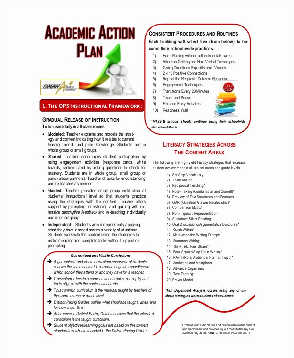 Action Plan Template for Students Unique Student Action Plan Template 9 Free Word Pdf format