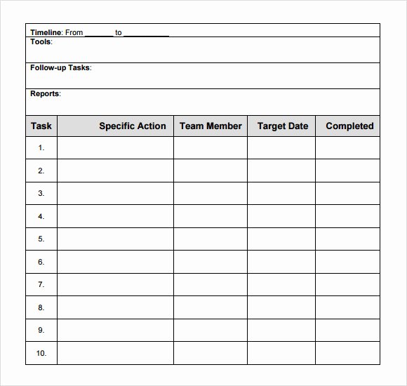 Action Planning Template Excel Awesome Free 15 Sample Action Plans In Google Docs