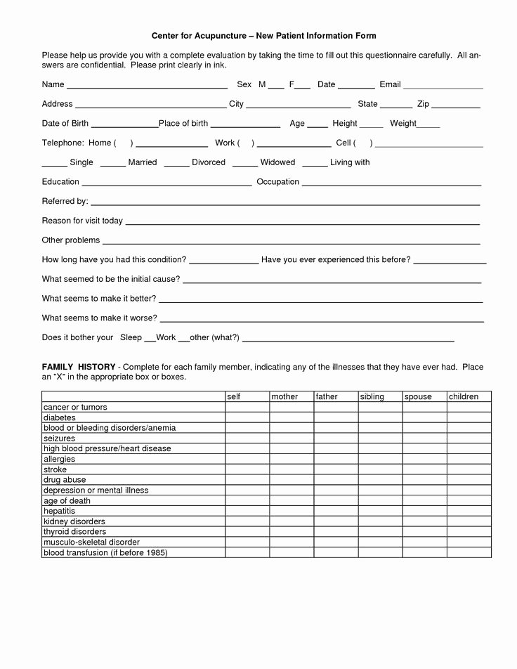 Acupuncture Intake form Template Best Of 102 Best Acupuncture Images On Pinterest