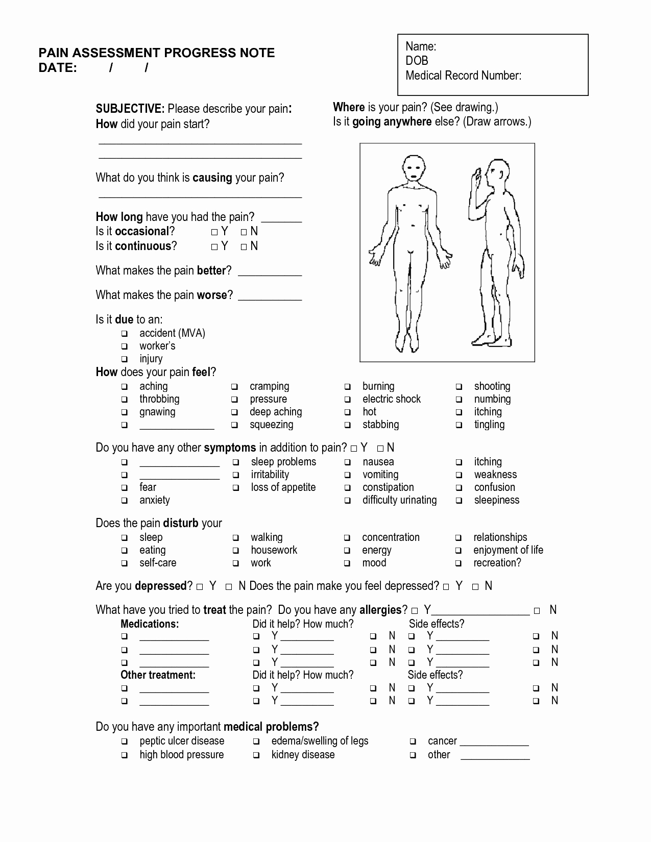 Acupuncture Intake form Template Inspirational Massage soap Notes Template