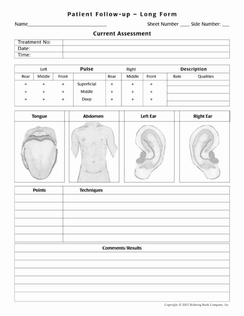 Acupuncture Intake form Template Lovely Acupuncture Patient Intake form Google Search