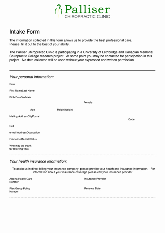 Acupuncture Intake form Template Unique 34 Medical Intake form Templates Free to In Pdf