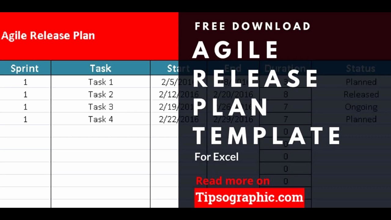 Agile Project Plan Template Excel Lovely Agile Release Plan Template for Excel Free Download