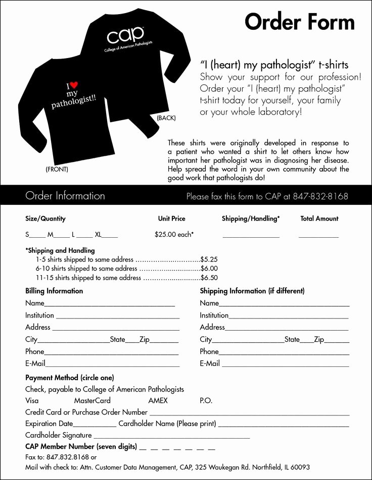 Apparel order form Template Free Beautiful T Shirt order form Template Word Sample