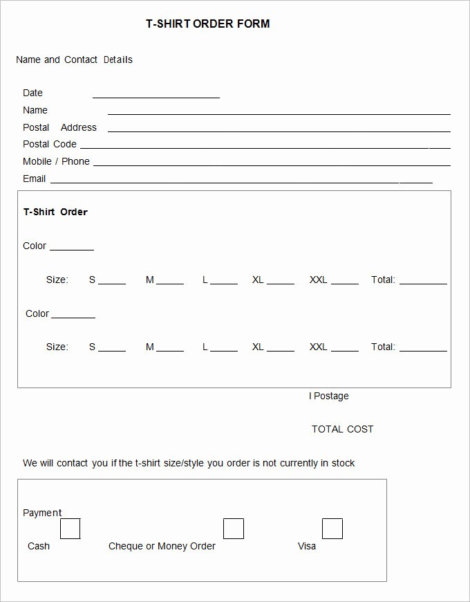 Apparel order form Template Free Elegant Buy T Shirt forms Off