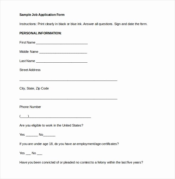 Application form Template Word Awesome Application form Template 18 Free Word Pdf Documents