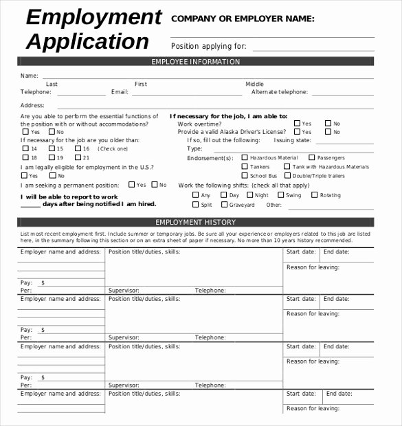Application form Template Word Unique Job Application Template 24 Examples In Pdf Word
