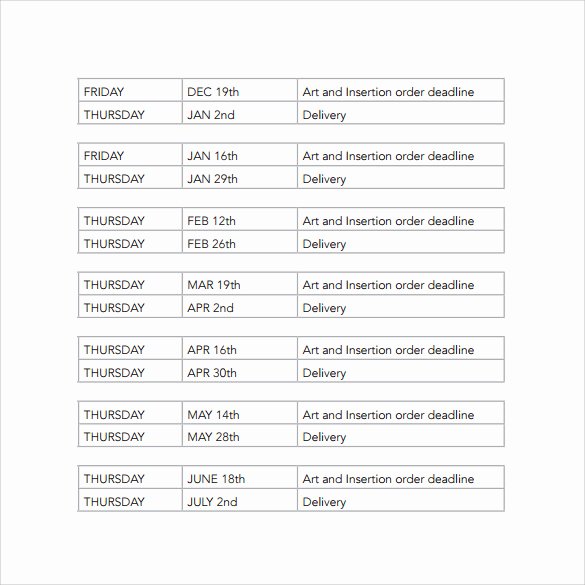 Artwork Release form Template Fresh 11 Sample Production Schedule Templates