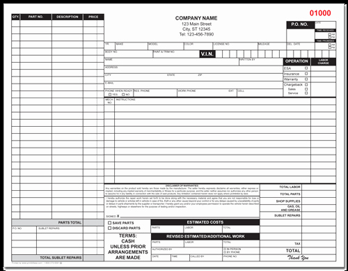 Auto Repair form Template Elegant Auto Repair form M A R S