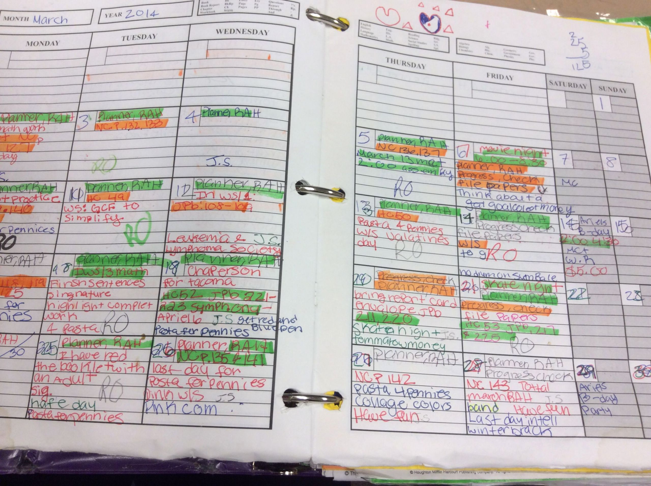 Avid Lesson Plan Template Elegant Student Planner Highlighting Strategy for What Needs to