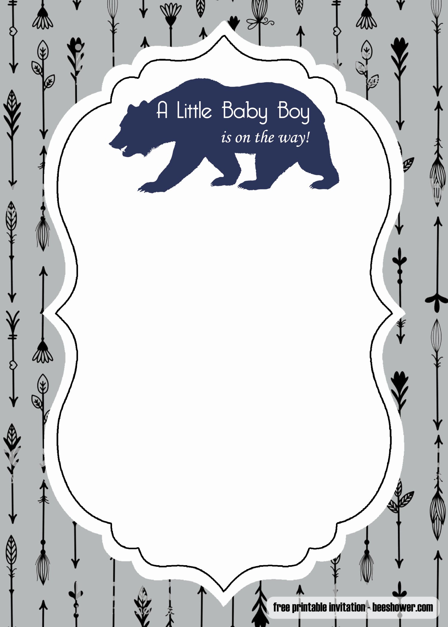 Baby Boy Invitation Template Fresh Free Adventure Awaits Baby Shower Invitation Template