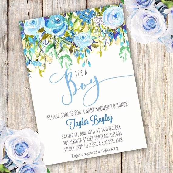 Baby Boy Invitation Template Inspirational Whimsical Boy Baby Shower Invitation Boy Baby Shower Invite