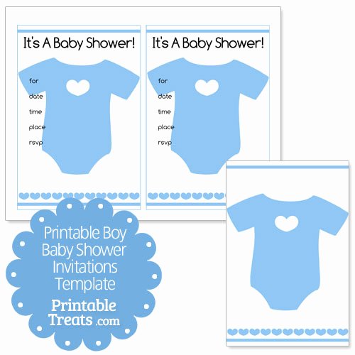 Baby Boy Invitation Template Unique Printable Baby Boy Shower Invitations Template — Printable