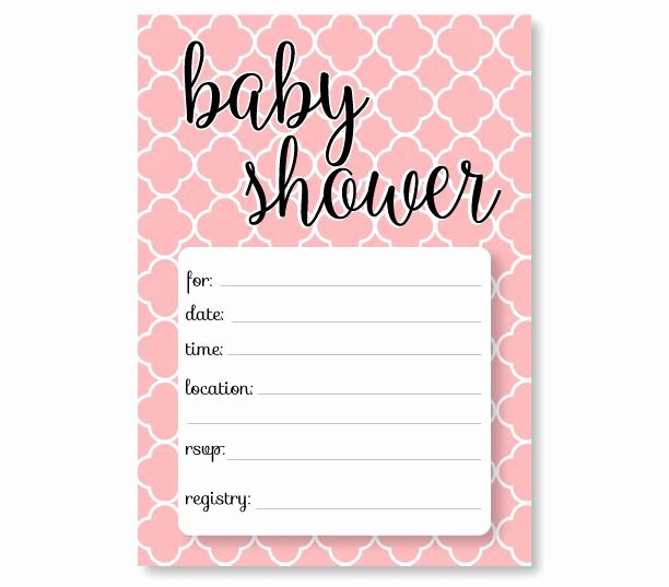 Baby Girl Invitation Template Lovely Printable Baby Shower Invitation Templates Free Shower