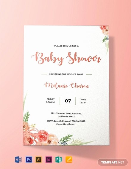 Baby Shower Invitation Free Template Best Of Free Baby Shower Invitation Template Word