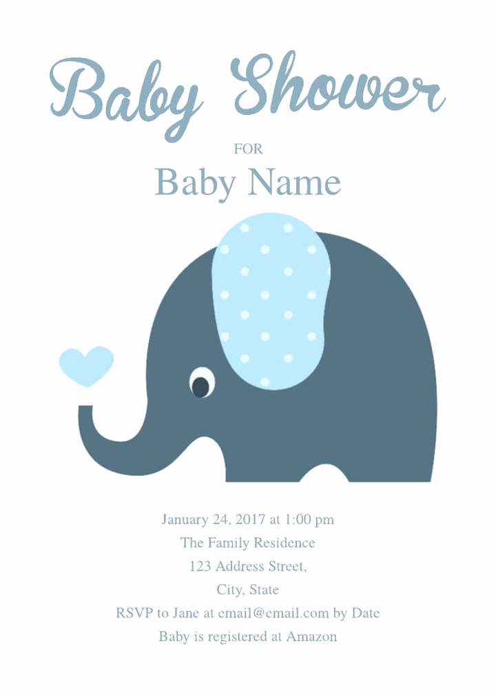 Baby Shower Invitation Free Template Luxury 2 Free Baby Shower Invitation Templates &amp; Examples