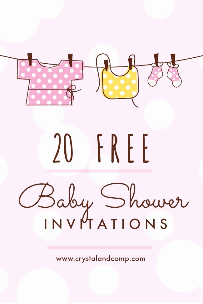 Baby Shower Invitation Template Free Beautiful Printable Baby Shower Invitations