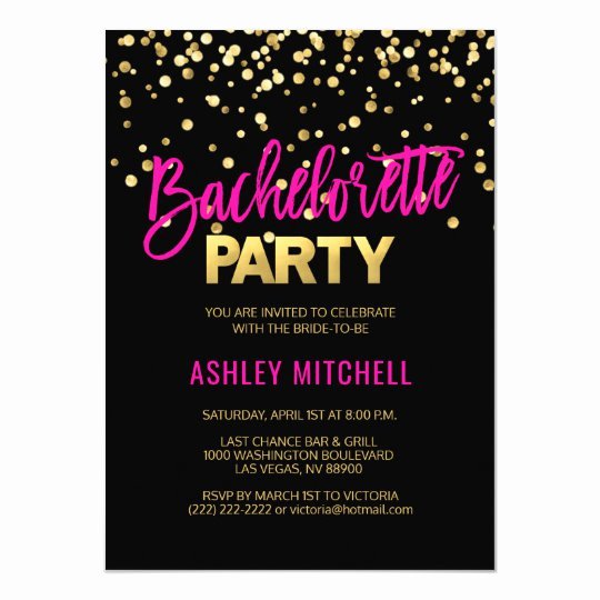 Bachelor Party Invites Template Elegant Hot Pink Bachelorette Party Invitations Templates