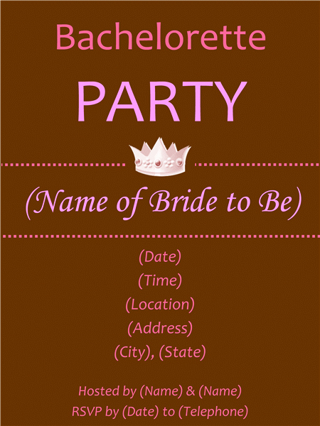 bachelorette party invitation