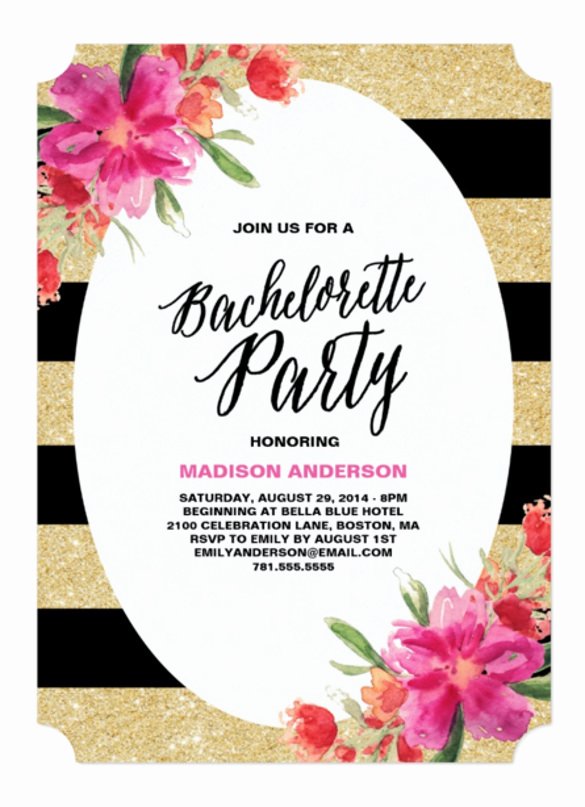 Bachelor Party Invites Template Luxury 32 Bachelorette Invitation Templates Psd Ai Word