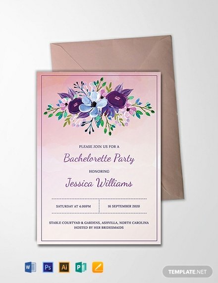 Bachelorette Party Invitation Template Free Awesome Free Printable Bachelorette Party Invitation Template