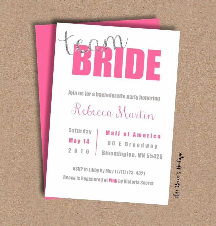 Bachelorette Party Invitation Template Free Fresh Bachelorette Party Invitation Template Team Bride