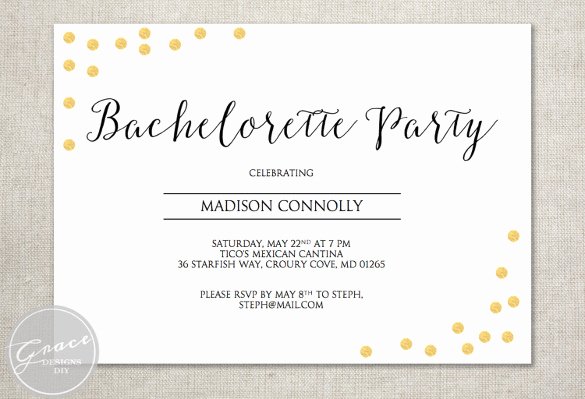 Bachelorette Party Invitation Template Free Luxury 32 Bachelorette Invitation Templates Psd Ai Word